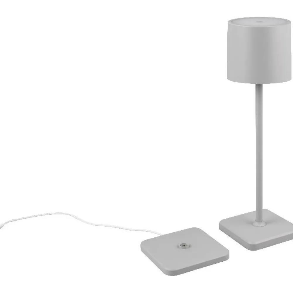 Clearance Trio LED-ulkopöytävalaisin Fernandez, ladattava
