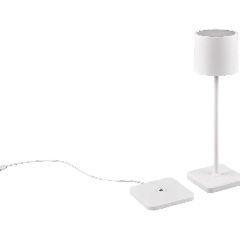 Clearance Trio LED-ulkopöytävalaisin Fernandez, ladattava