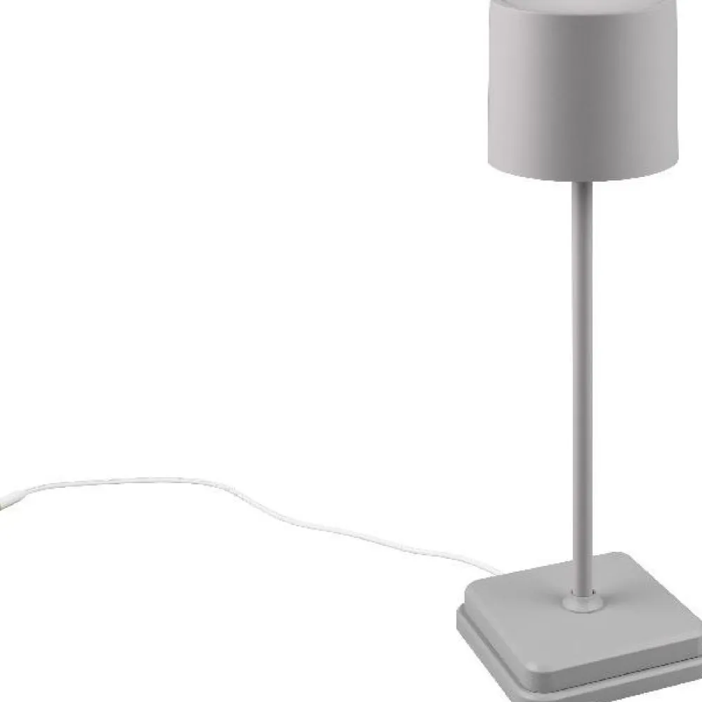 Clearance Trio LED-ulkopöytävalaisin Fernandez, ladattava