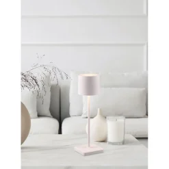 Clearance Trio LED-ulkopöytävalaisin Fernandez, ladattava