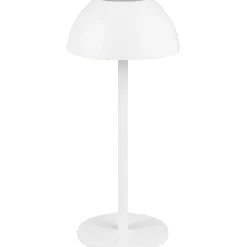 Clearance Trio LED-ulkopöytävalaisin Ricardo, mattavalkoinen, ladattava