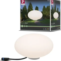 Outlet Paulmann LED-ulkovalaisin Plug & Shine Stone, IP67, 3000K, valkoinen