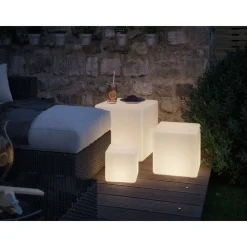 Outlet Paulmann LED-ulkovalaisin Plug & Shine Cube, IP67, 3000K, valkoinen