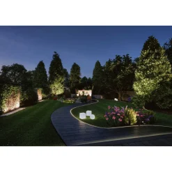 Clearance Paulmann LED-ulkovalaisin Plug & Shine Globe, Smart Home Zigbee 3.0, IP65, RGBW+, valkoinen