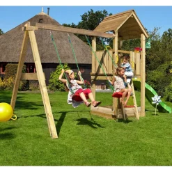 New Jungle Gym Leikkikeskus Club ja Swing Module X'tra sis. liukumäen