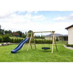Discount Palmako Leikkiteline Kasper sis. keinu + pesäkeinu + kiipeilyteline