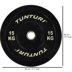 New Tunturi Levypaino 15 kg musta