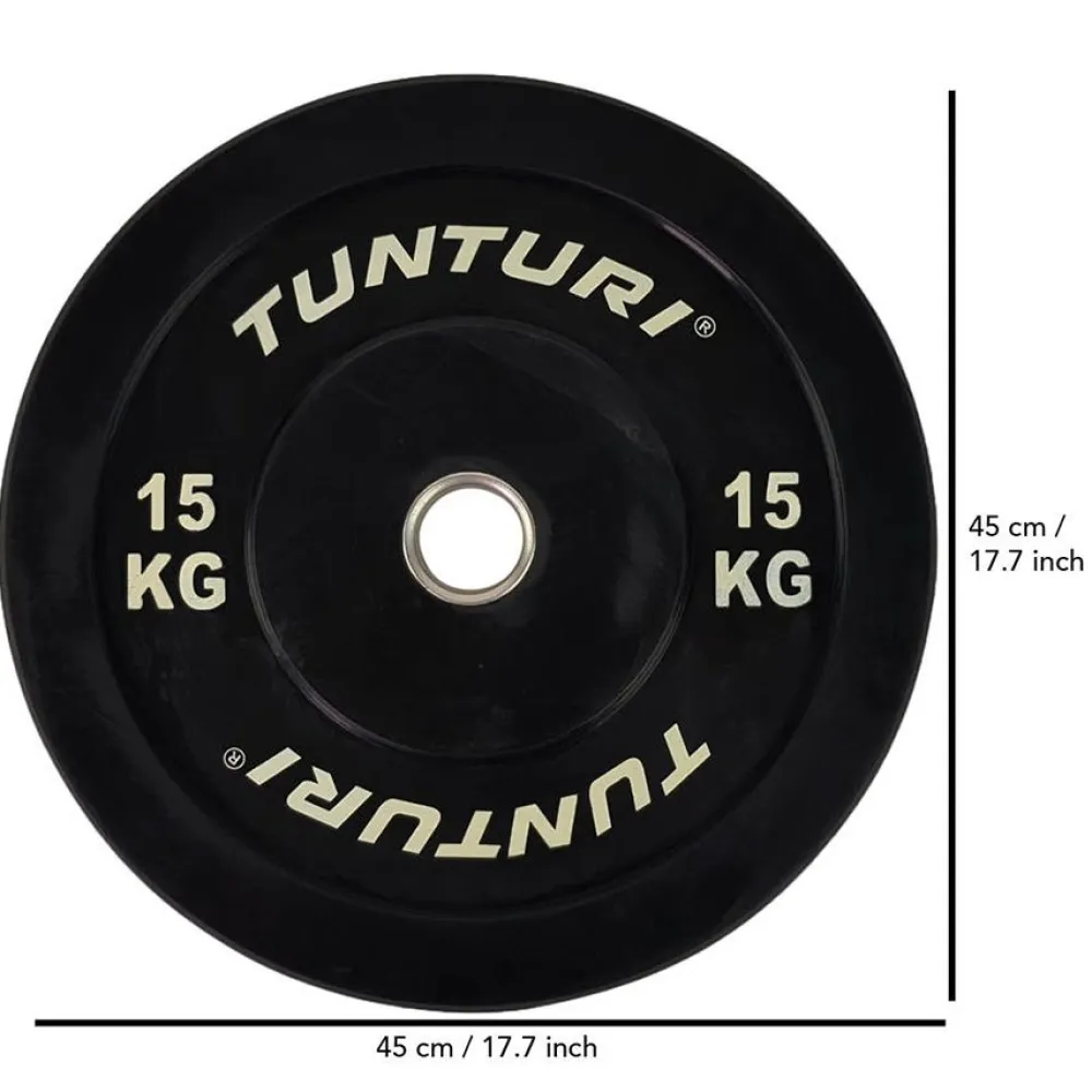 New Tunturi Levypaino 15 kg musta