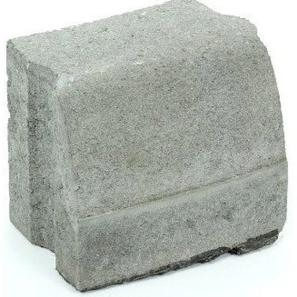 Clearance Rudus Liimattava reunakivi kaarre R1000 kupera 195x130x160 mm sileä harmaa