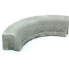 Clearance Rudus Liimattava reunakivi kulma R250 kovera 490x130x120 mm sileä harmaa