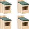 Best FinePRICE Linnunpöntöt 4 kpl 12x16x20 cm kuusi