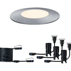 Hot Paulmann Lisäsarja Plug & Shine Mini maavalaisimille Ø55mm 3-osainen teräs