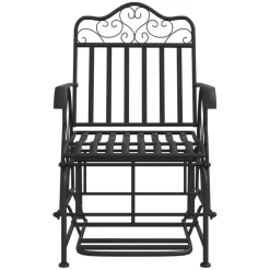 Sale FinePRICE Liukujalkapenkki 61 cm musta teräs