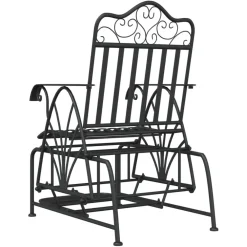 Sale FinePRICE Liukujalkapenkki 61 cm musta teräs
