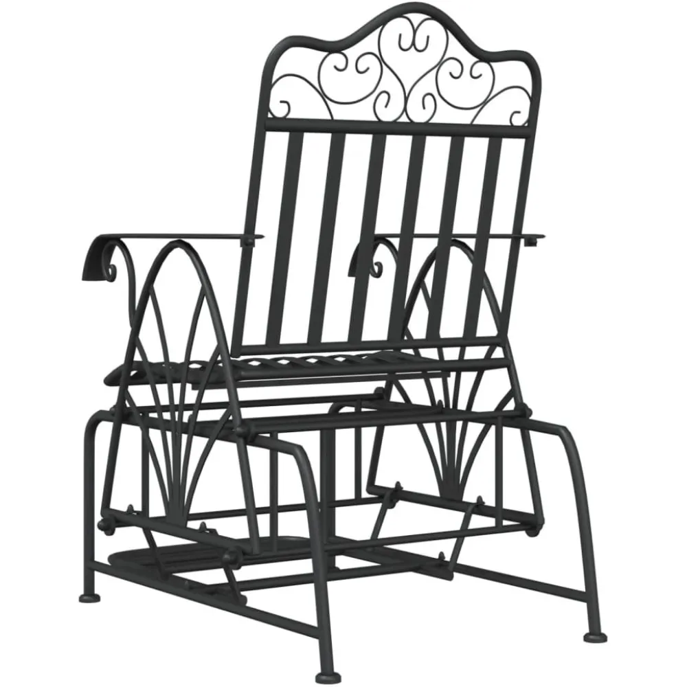 Sale FinePRICE Liukujalkapenkki 61 cm musta teräs