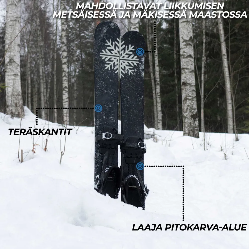 Online Trekker Liukulumikengät 130 cm + siteet
