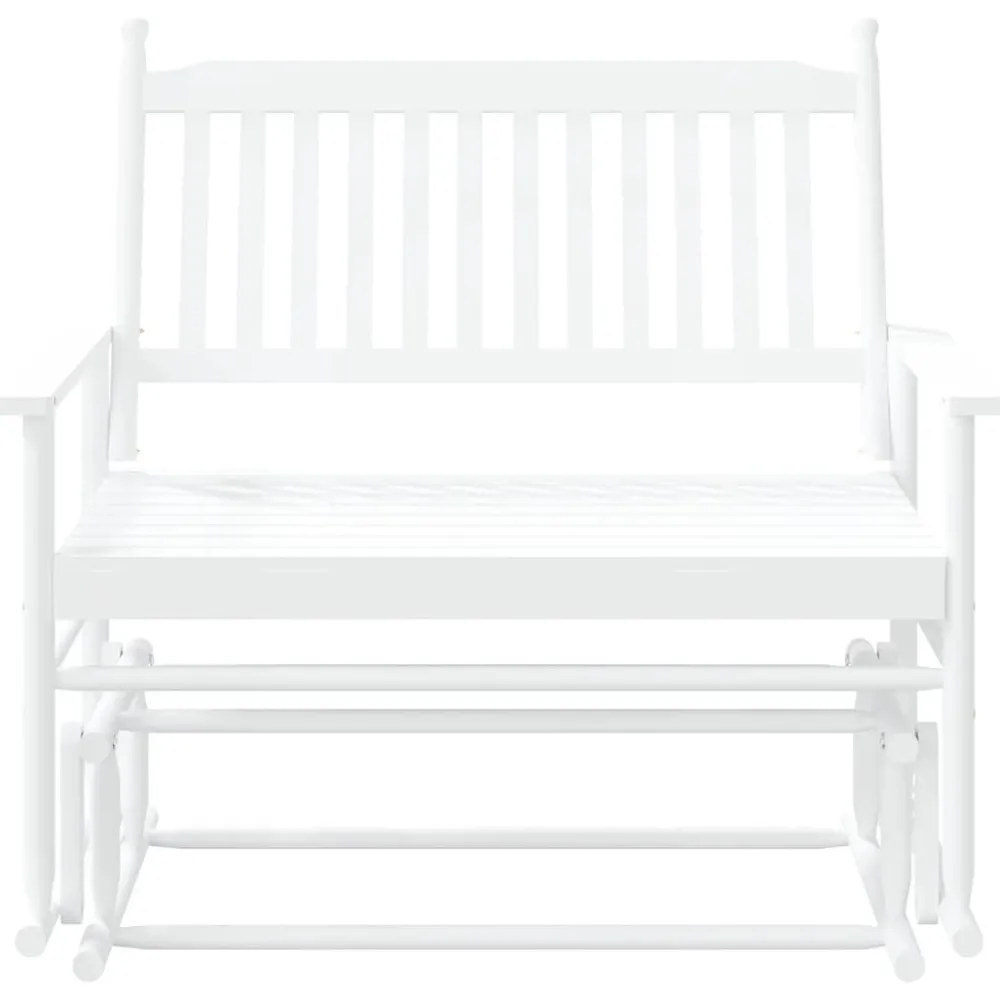 FinePRICE Liukupenkki musta 118x70x104,5 cm täysi haapa (08866)