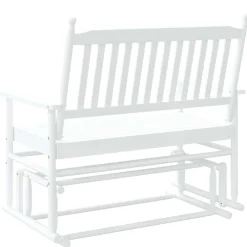 FinePRICE Liukupenkki musta 118x70x104,5 cm täysi haapa (08866)
