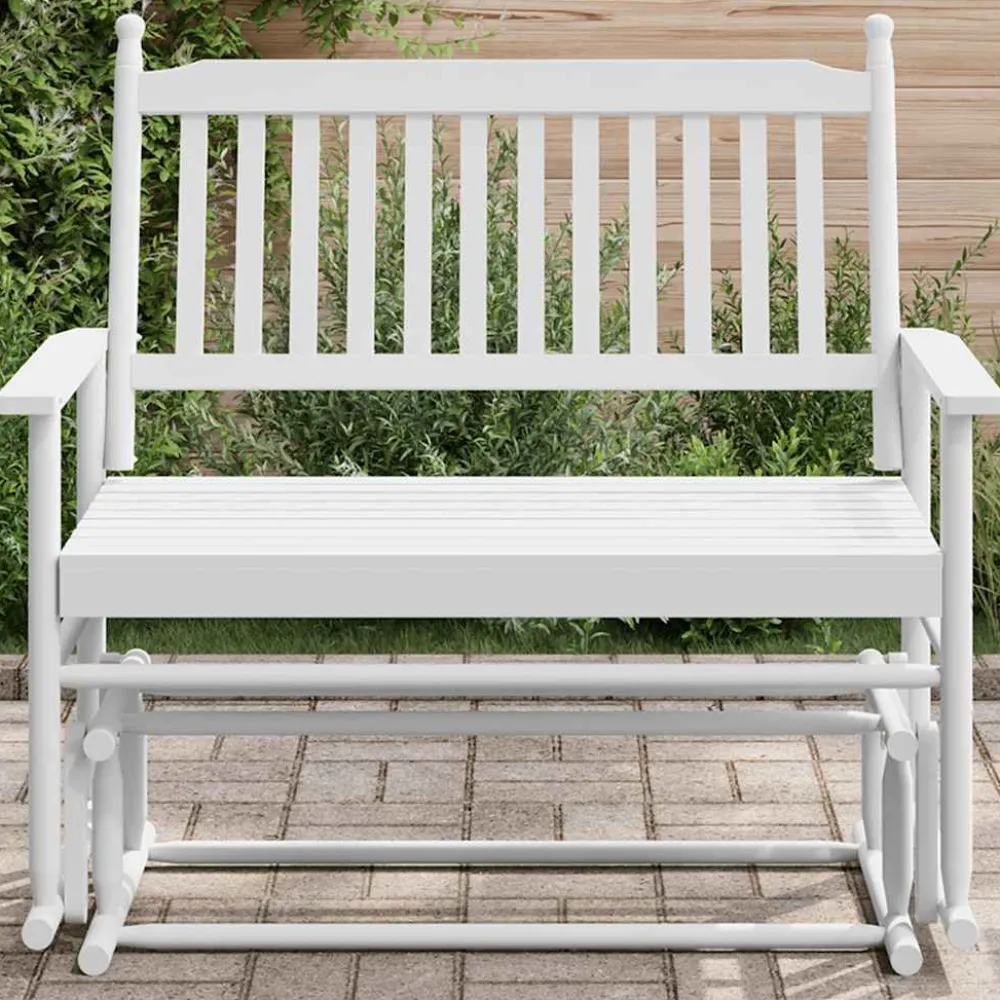 FinePRICE Liukupenkki musta 118x70x104,5 cm täysi haapa (08866)