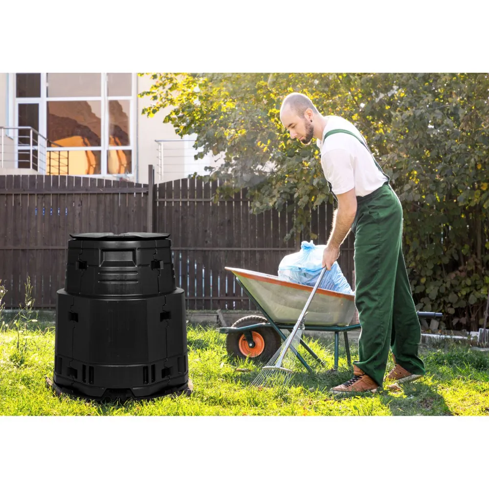 Greenline Lämminkomposti Master 375 L -15°C musta