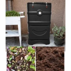 Hot Green Land Lämpökompostori , 110 litraa, musta