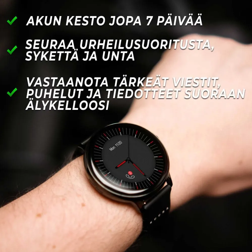 Sale Kuura Älykello Function F7 V3 musta