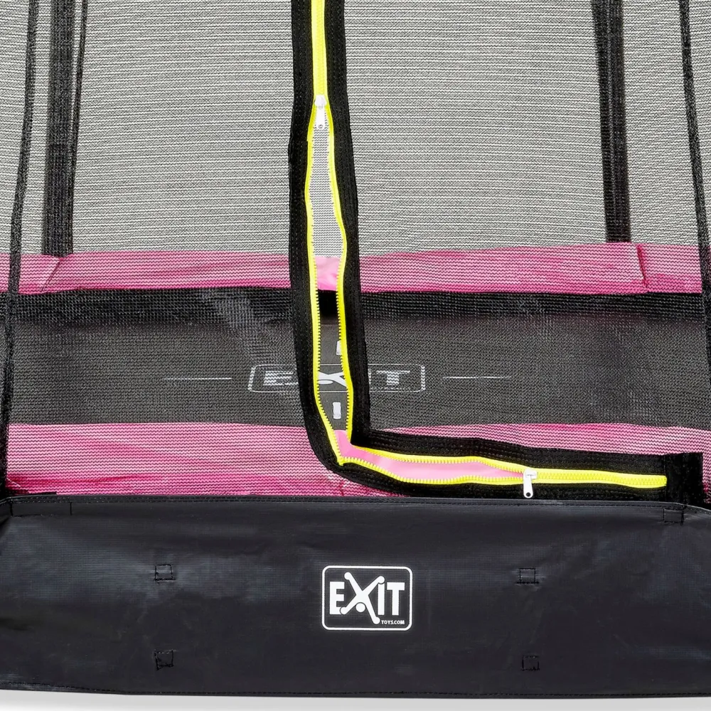 Online Exit Maatrampoliini Silhouette Ground sis. turvaverkko pinkki eri kokoja