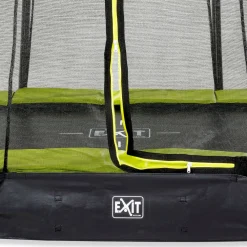 Best Exit Maatrampoliini Silhouette Ground sis. turvaverkko lime eri kokoja