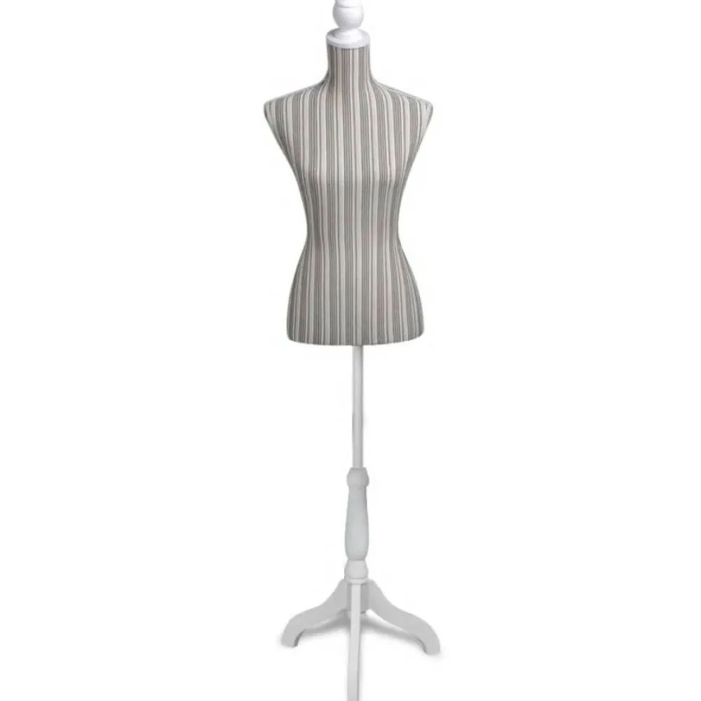 Clearance FinePRICE Mallinukketorso nainen raidallinen pellava