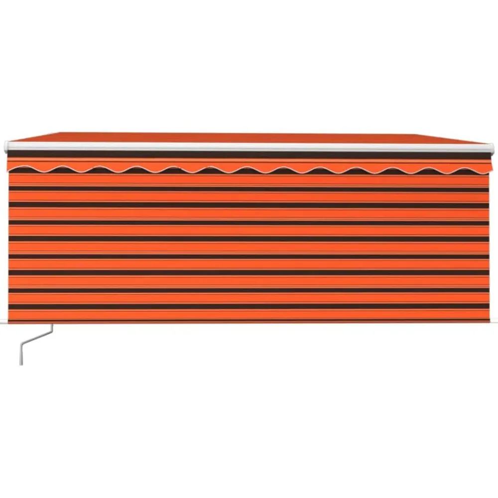 Sale FinePRICE Manuaalisesti kelattava markiisi 2 verhoilla 3x2,5m sininen/valkoinen