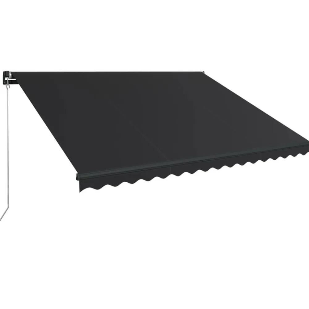 Outlet FinePRICE Manuaalisesti sisäänkelattava markiisi LEDillä 350x250 cm kermanvalkoinen