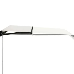 Best FinePRICE Manuaalisesti sisäänkelattava markiisi 1 300x250 cm sininen/valkoinen