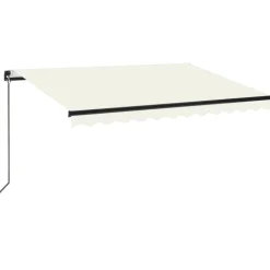 Best FinePRICE Manuaalisesti sisäänkelattava markiisi 1 300x250 cm sininen/valkoinen