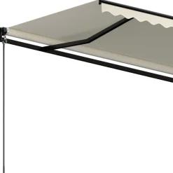 Best FinePRICE Manuaalisesti sisäänkelattava markiisi 1 300x250 cm sininen/valkoinen