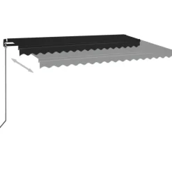 Best FinePRICE Manuaalisesti sisäänkelattava markiisi 1 300x250 cm sininen/valkoinen