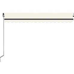 Best FinePRICE Manuaalisesti sisäänkelattava markiisi 1 300x250 cm sininen/valkoinen
