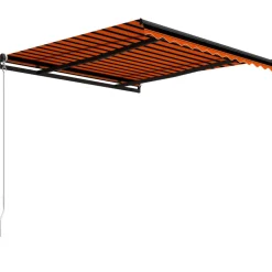 Best FinePRICE Manuaalisesti sisäänkelattava markiisi 1 300x250 cm sininen/valkoinen