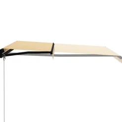 Best FinePRICE Manuaalisesti sisäänkelattava markiisi 1 300x250 cm sininen/valkoinen