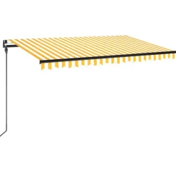 Best FinePRICE Manuaalisesti sisäänkelattava markiisi 1 300x250 cm sininen/valkoinen