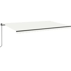 Best FinePRICE Manuaalisesti sisäänkelattava markiisi 1 300x250 cm sininen/valkoinen