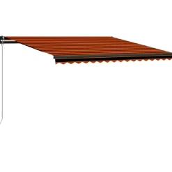 Best FinePRICE Manuaalisesti sisäänkelattava markiisi 1 300x250 cm sininen/valkoinen