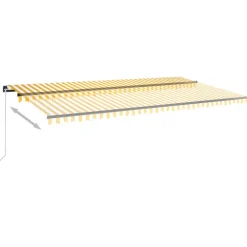 Best FinePRICE Manuaalisesti sisäänkelattava markiisi 1 300x250 cm sininen/valkoinen