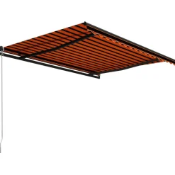 Best FinePRICE Manuaalisesti sisäänkelattava markiisi 1 300x250 cm sininen/valkoinen