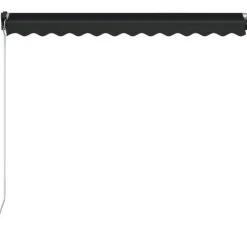 Best FinePRICE Manuaalisesti sisäänkelattava markiisi 1 300x250 cm sininen/valkoinen