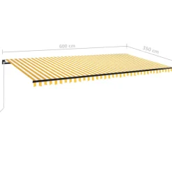Best FinePRICE Manuaalisesti sisäänkelattava markiisi 1 300x250 cm sininen/valkoinen
