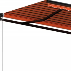 Best FinePRICE Manuaalisesti sisäänkelattava markiisi 1 300x250 cm sininen/valkoinen