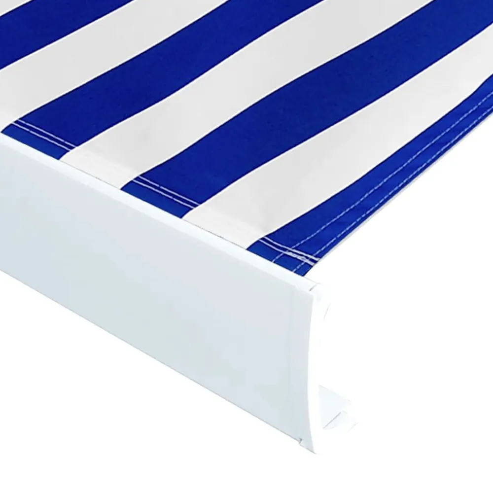 Sale FinePRICE Markiisikangas sininen ja valkoinen 400x300 cm (45712)
