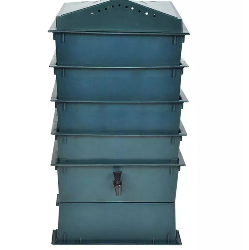 Clearance FinePRICE Matokompostori 4 tarjottimella, 42x42x60 cm