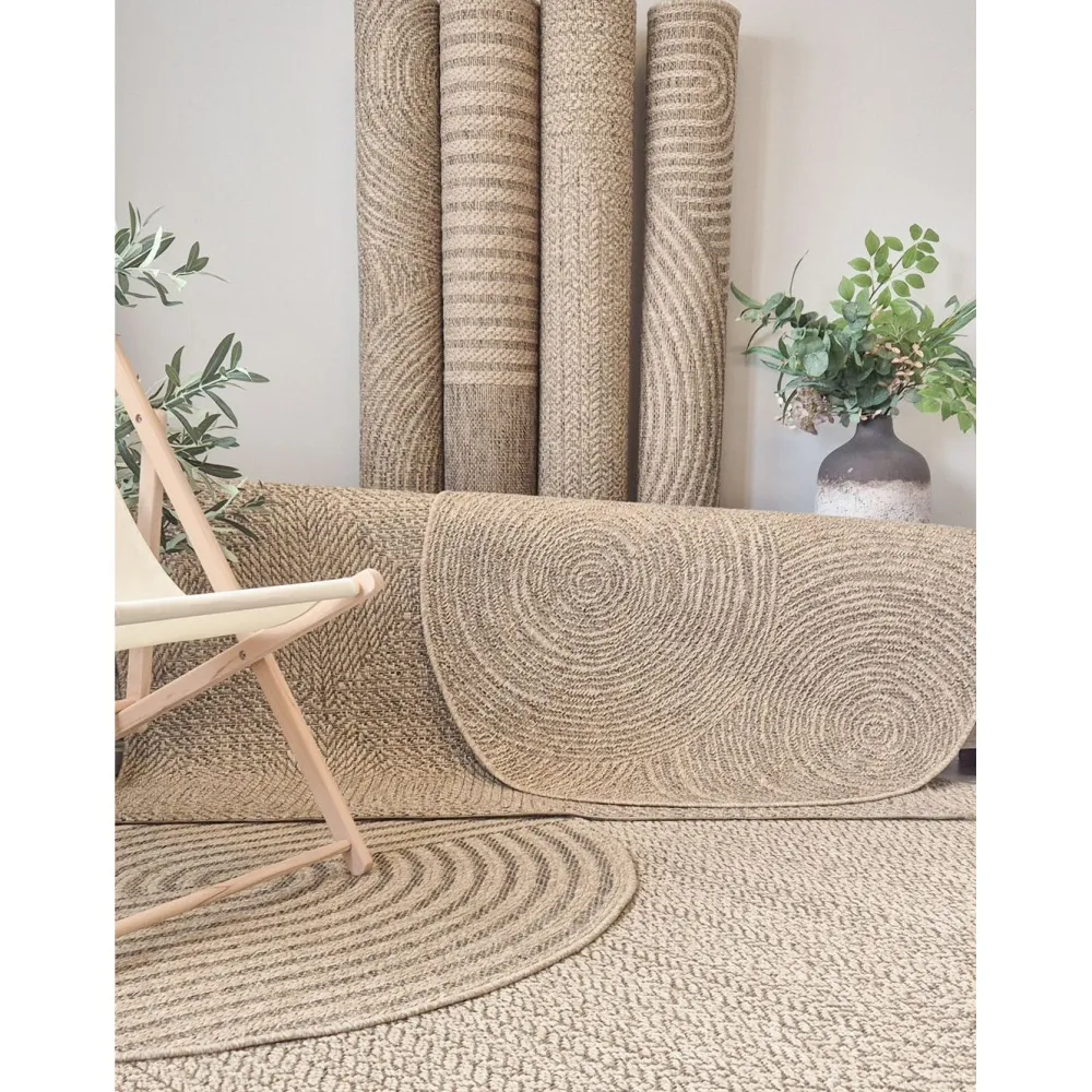 New Benina Matto Natural Sun, sisä- ja ulkokäyttöön, ruskea, eri kokoja