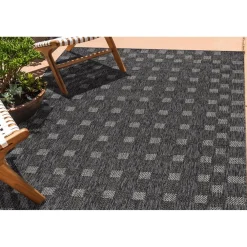 Hot Linento Matto Check 80x150 cm antrasiitti